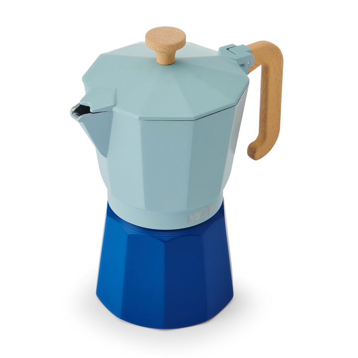 Venice Sky Blue 6 Cup Espresso Maker