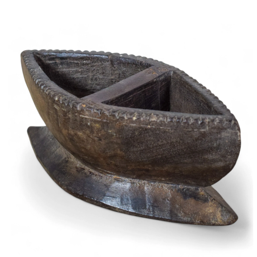 Vintage Wooden Spice Pots