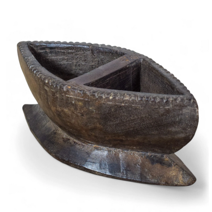 Vintage Wooden Spice Pots