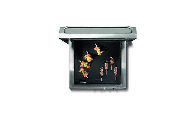 Lacanche Open'Cook Enamelled Plancha Mobile Module With Self-Stabilising Lid & Shelves