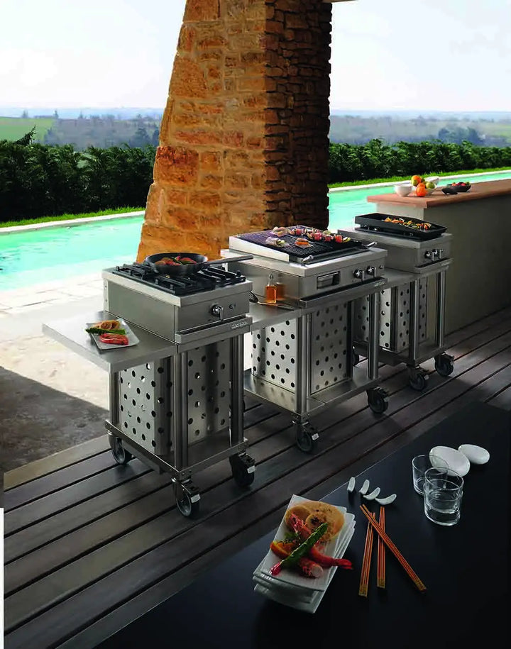 Lacanche Open'Cook 3 Burner Mobile Hob Module