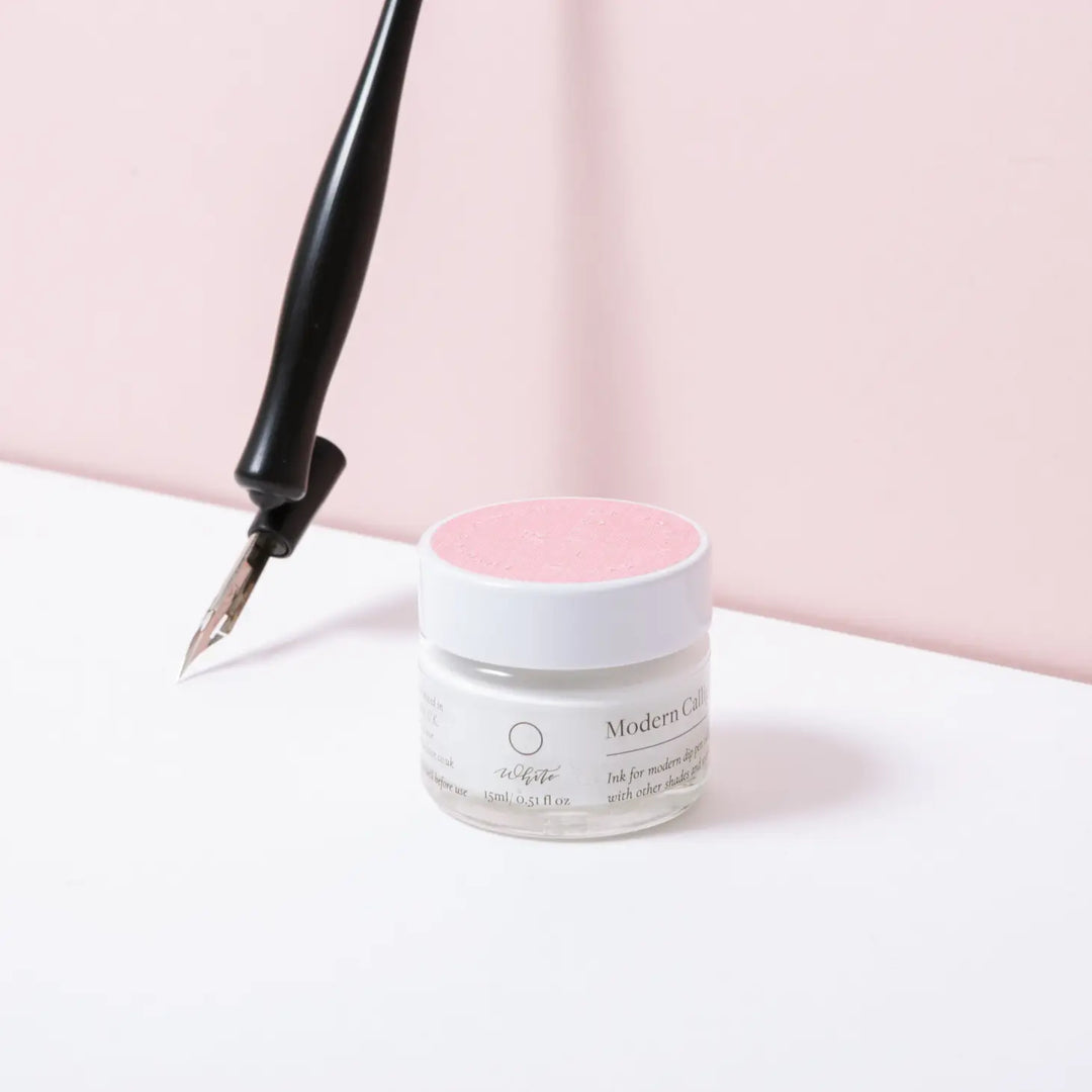 White Modern Calligraphy Ink