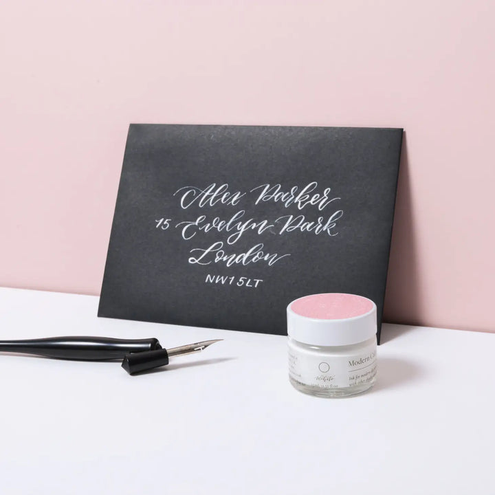 White Modern Calligraphy Ink