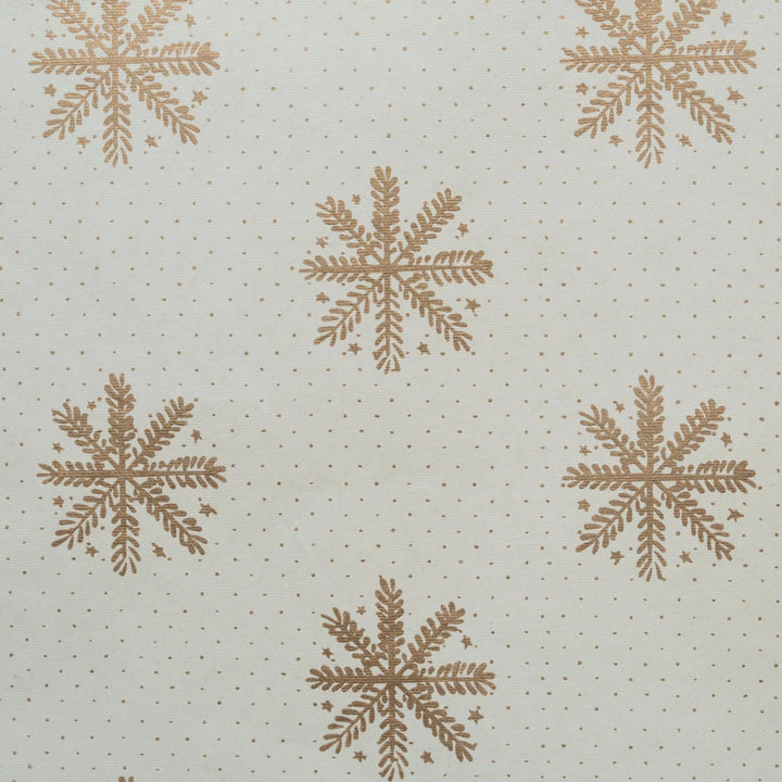 Gold Snowflake Paper Gift Bag - 3 Sizes