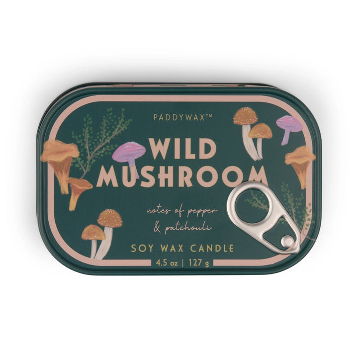 Wild Mushroom Tin Candle