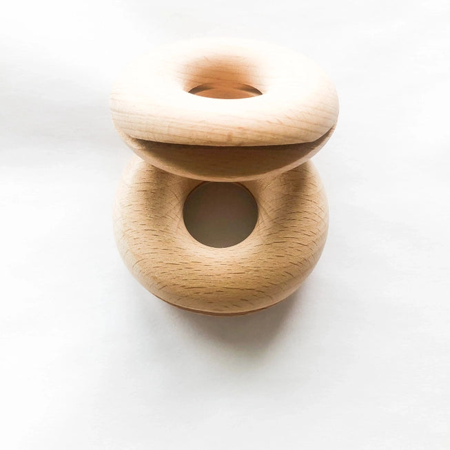 Wooden Donut Bag Clip