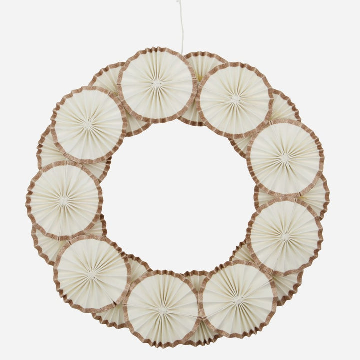 Glitter Gold Rosette Wreath