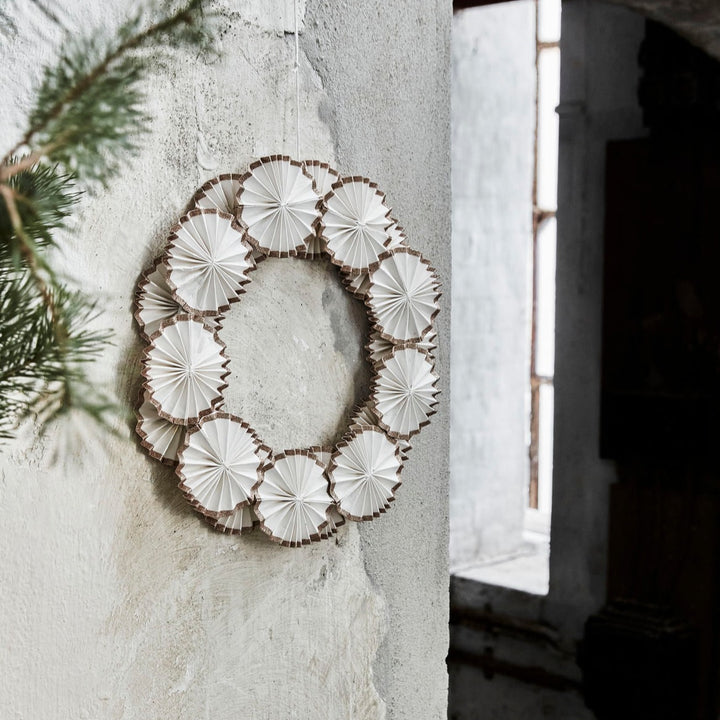 Glitter Gold Rosette Wreath
