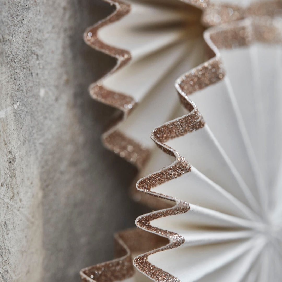 Glitter Gold Rosette Wreath