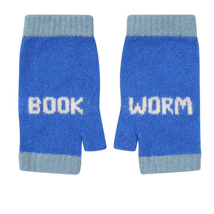 Book Worm Merino Mittens in Klein & Linen