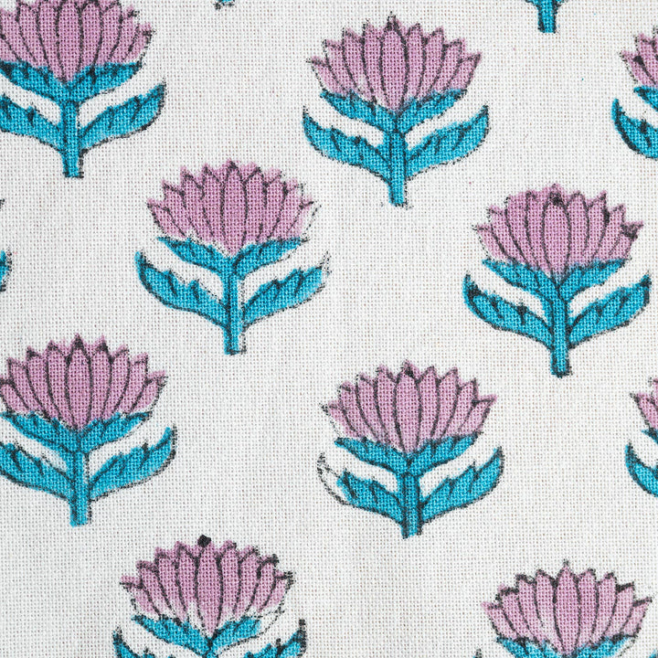 Lotus Flower Lilac Tea Towel
