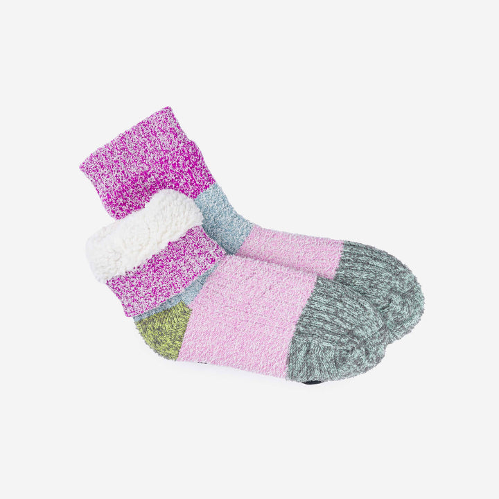 Colour Block House Socks: Size 5-8