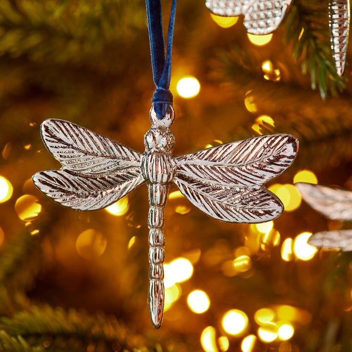 Silver Dragonfly Decoration