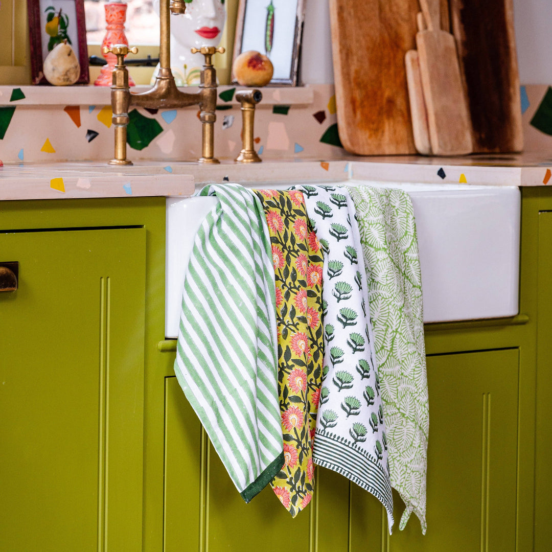 Pressed Petals Tea Towel