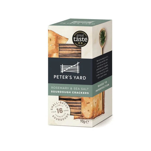 Rosemary & Sea Salt Sourdough Crackers