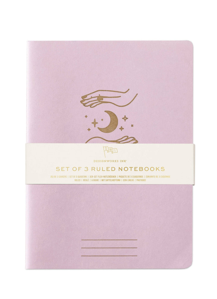 Set of 3 Flex Notebooks Saddle Stitch Spine - Mystic