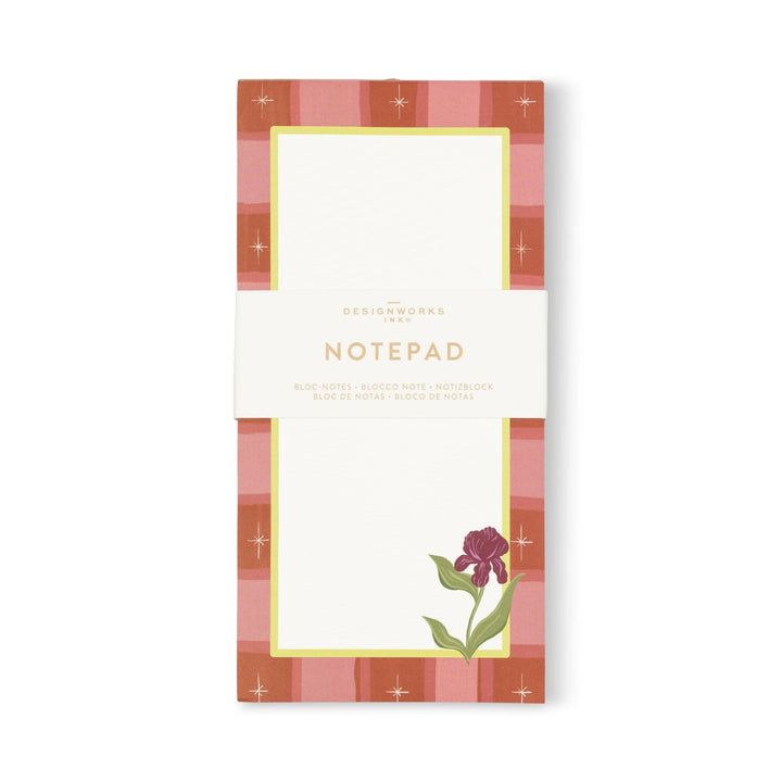 Iris Framed Floral List Pad