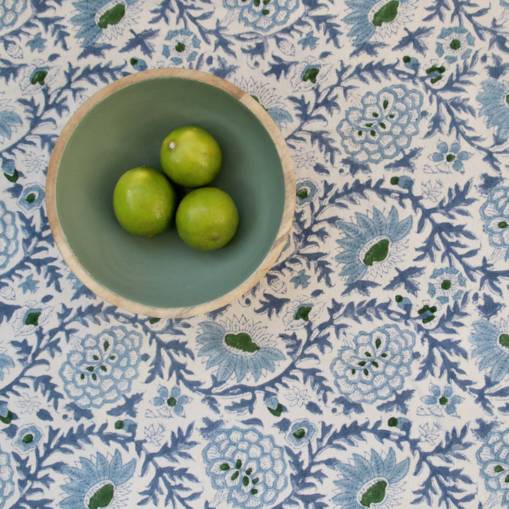 Sunny Day Blockprinted Tablecloth