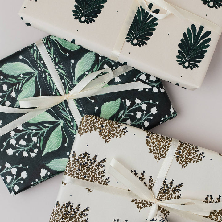 Lily Botanical Gift Wrap Sheet