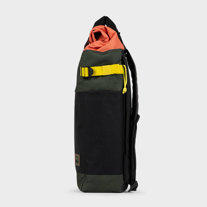 Adventurer 100% Recycled Backpack - Khaki & Orange