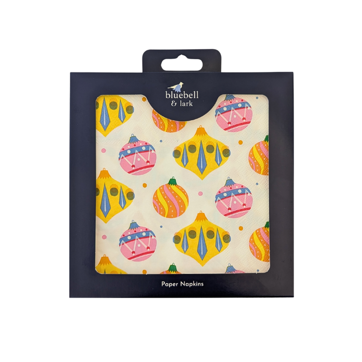Festive Baubles Christmas Paper Napkins