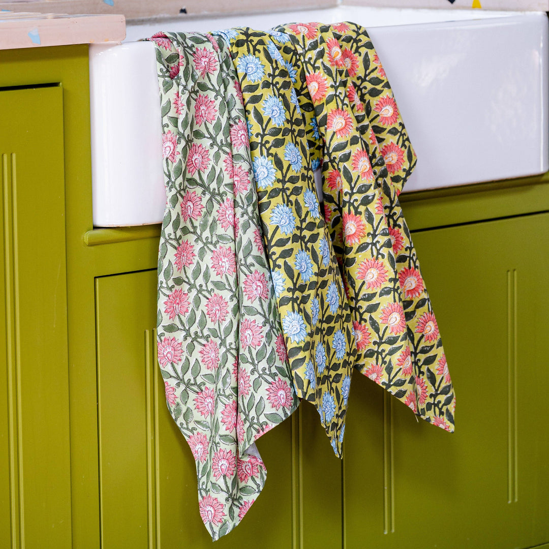 Pressed Petals Tea Towel