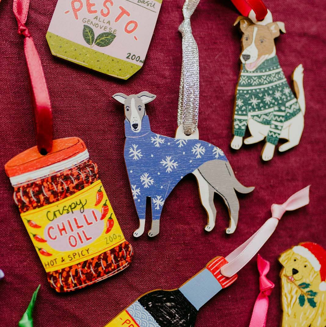 Whippet Dog Decoration