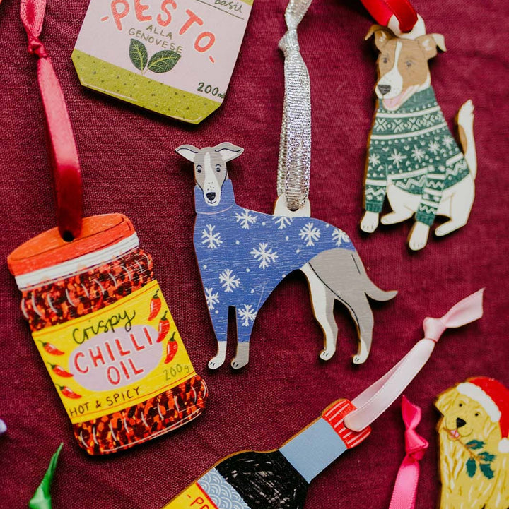 Whippet Dog Decoration