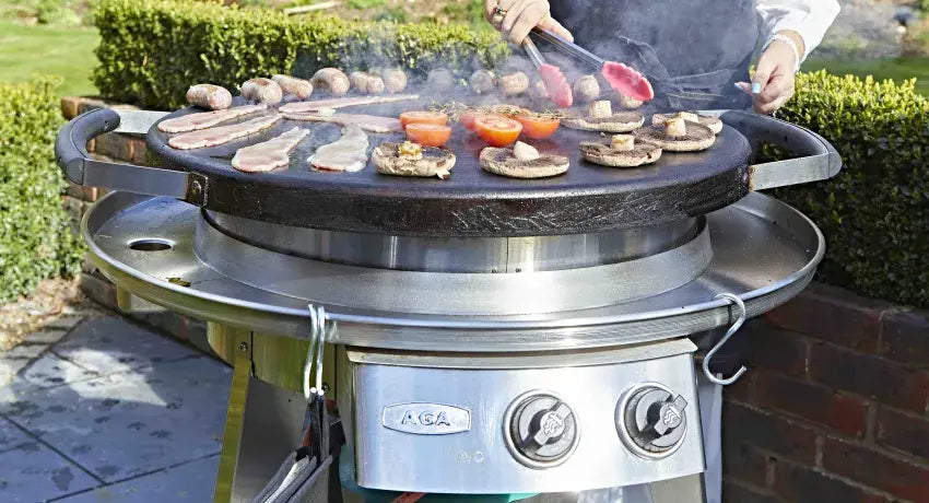 Round Outdoor Griddle AGA Professional Series Outdoor Grill