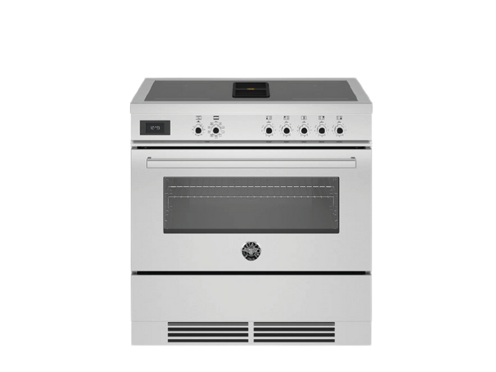 Bertazzoni air tec induction range cooker in stainless steel