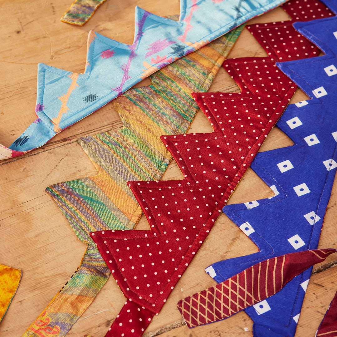 Recycled Sari Party Hat Crown