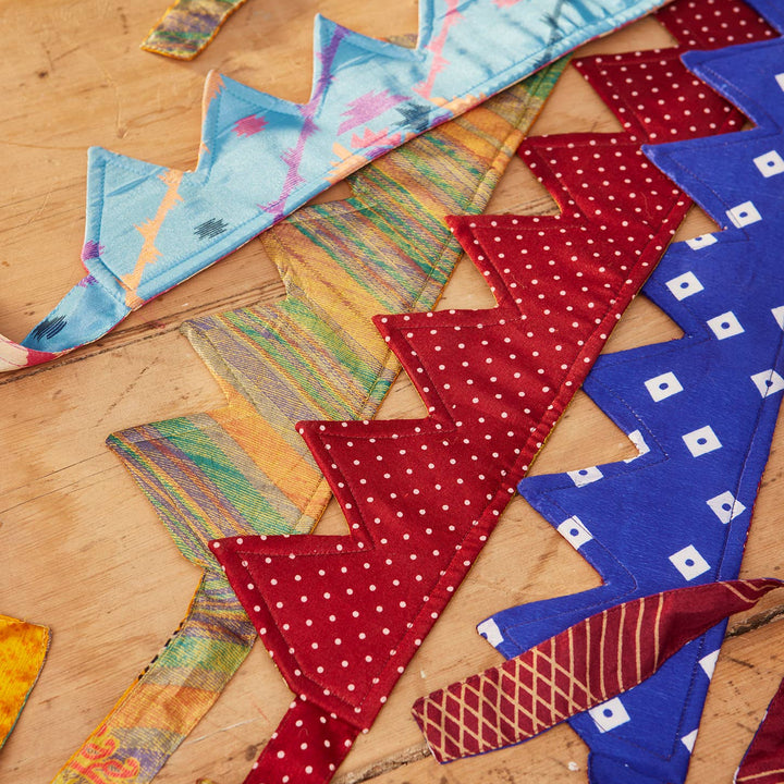 Recycled Sari Party Hat Crown