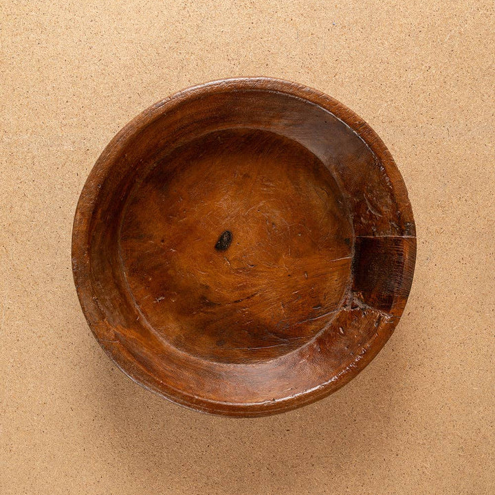 Vintage Wooden Parat Bowl - No.1