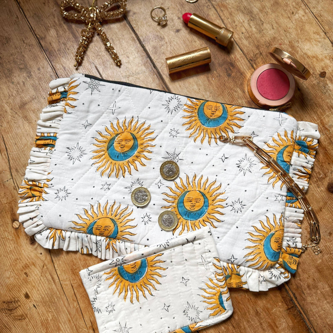 Celestial Ruffle Clutch