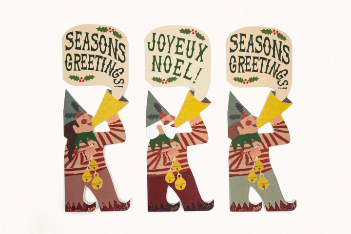 Christmas Elf Grandad Card