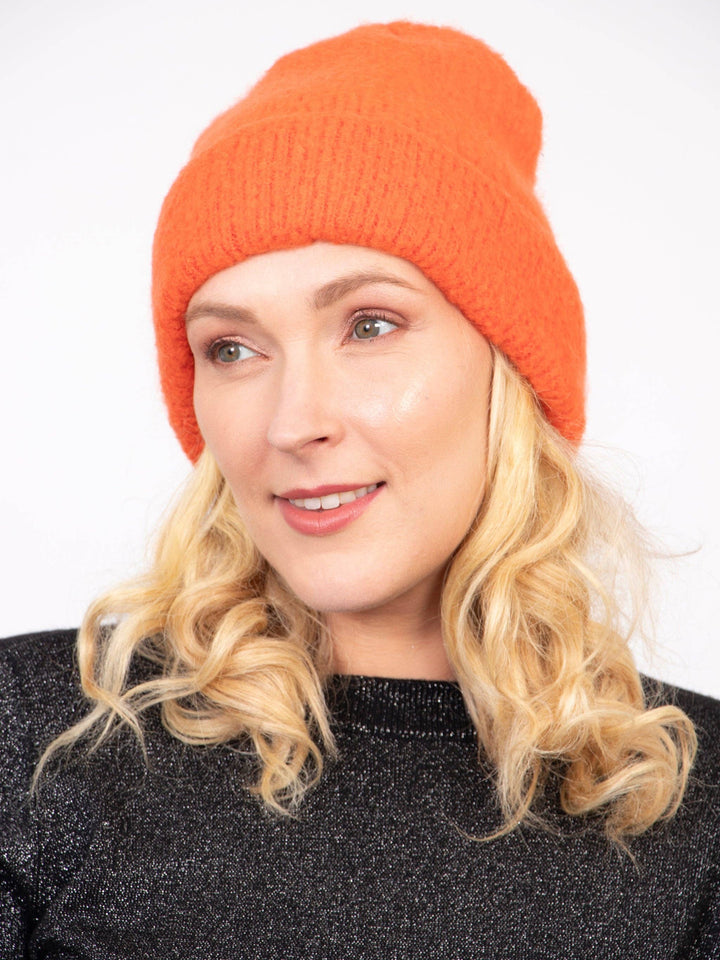 Saylor Beanie Hat in Orange