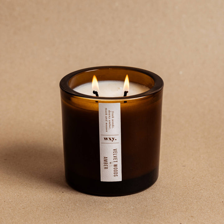 Big Amber Smoked Rose & Sumatran Pine Candle