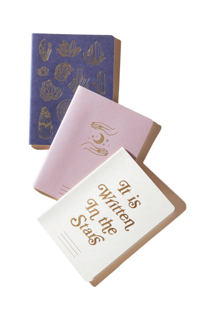 Set of 3 Flex Notebooks Saddle Stitch Spine - Mystic
