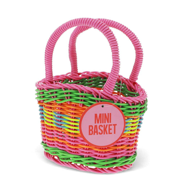 Woven Plastic Mini Basket