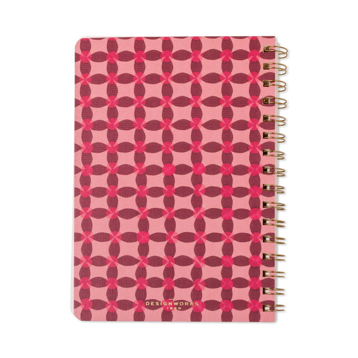 Pinwheel Pink A5 Twin Wire Notebook