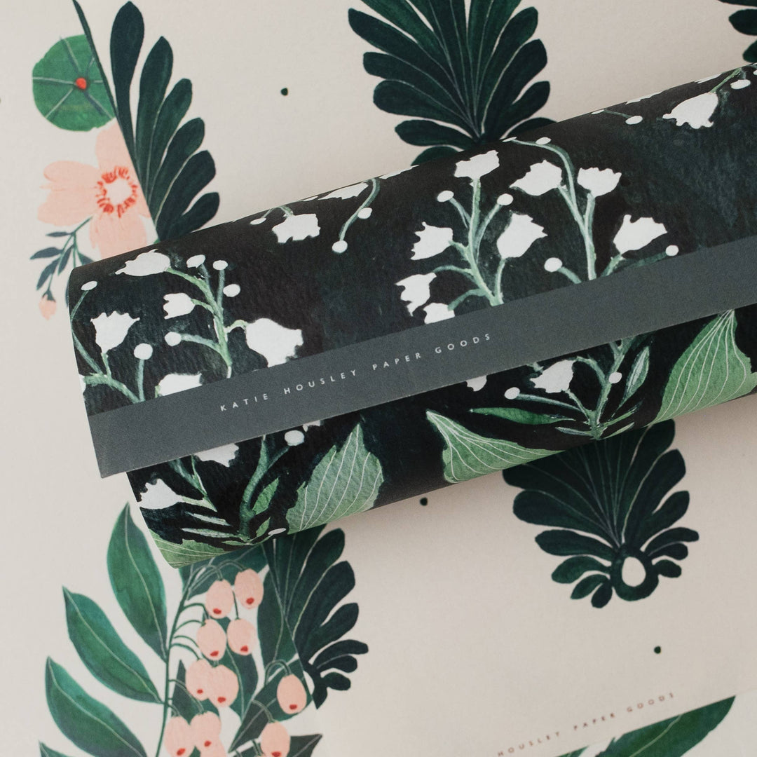 Lily Botanical Gift Wrap Sheet