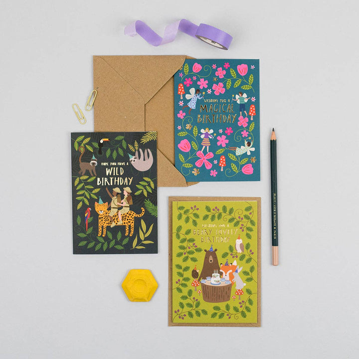 Jungle Explorers Birthday Card