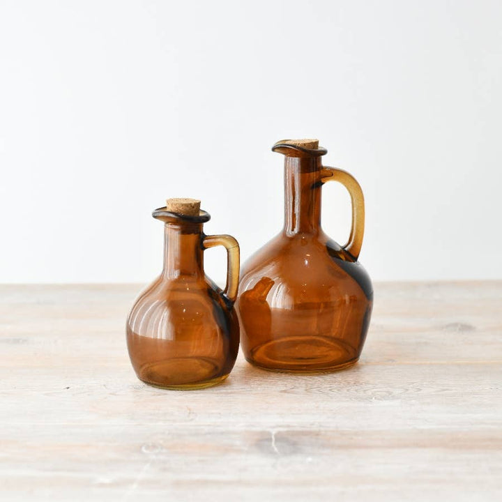 Glass Bottle Jug with Cork Lid
