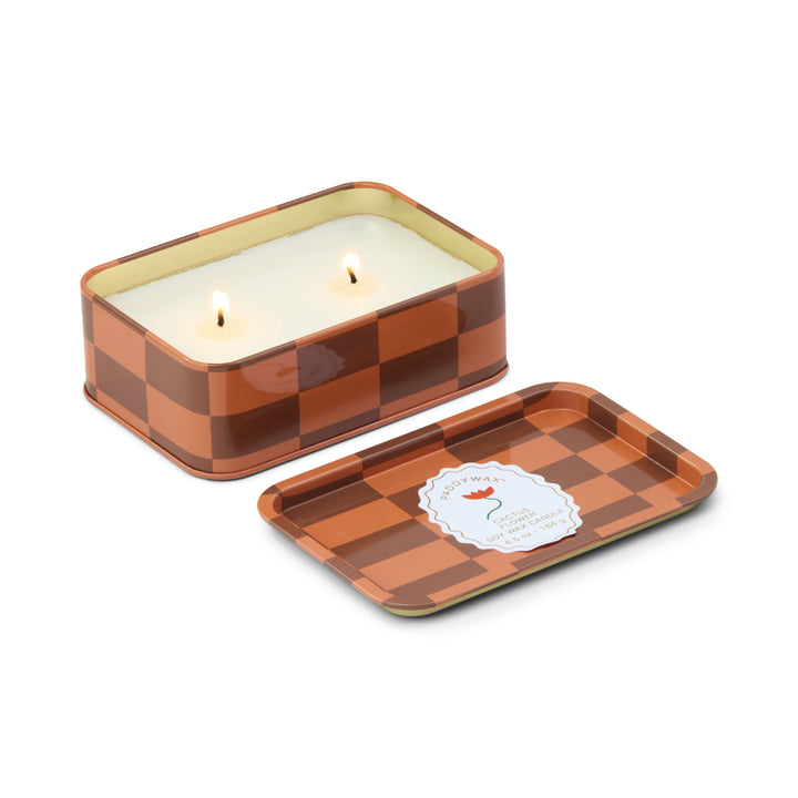 A Dopo Flower Printed Tin Candle - Cactus Flower