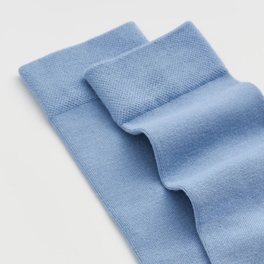 Pairs Morning Blue Bamboo Socks