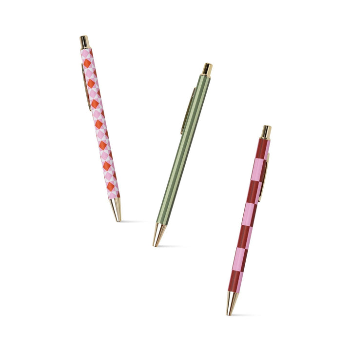 A Dopo 3 Pen Set - Diamond, Stripe, Check