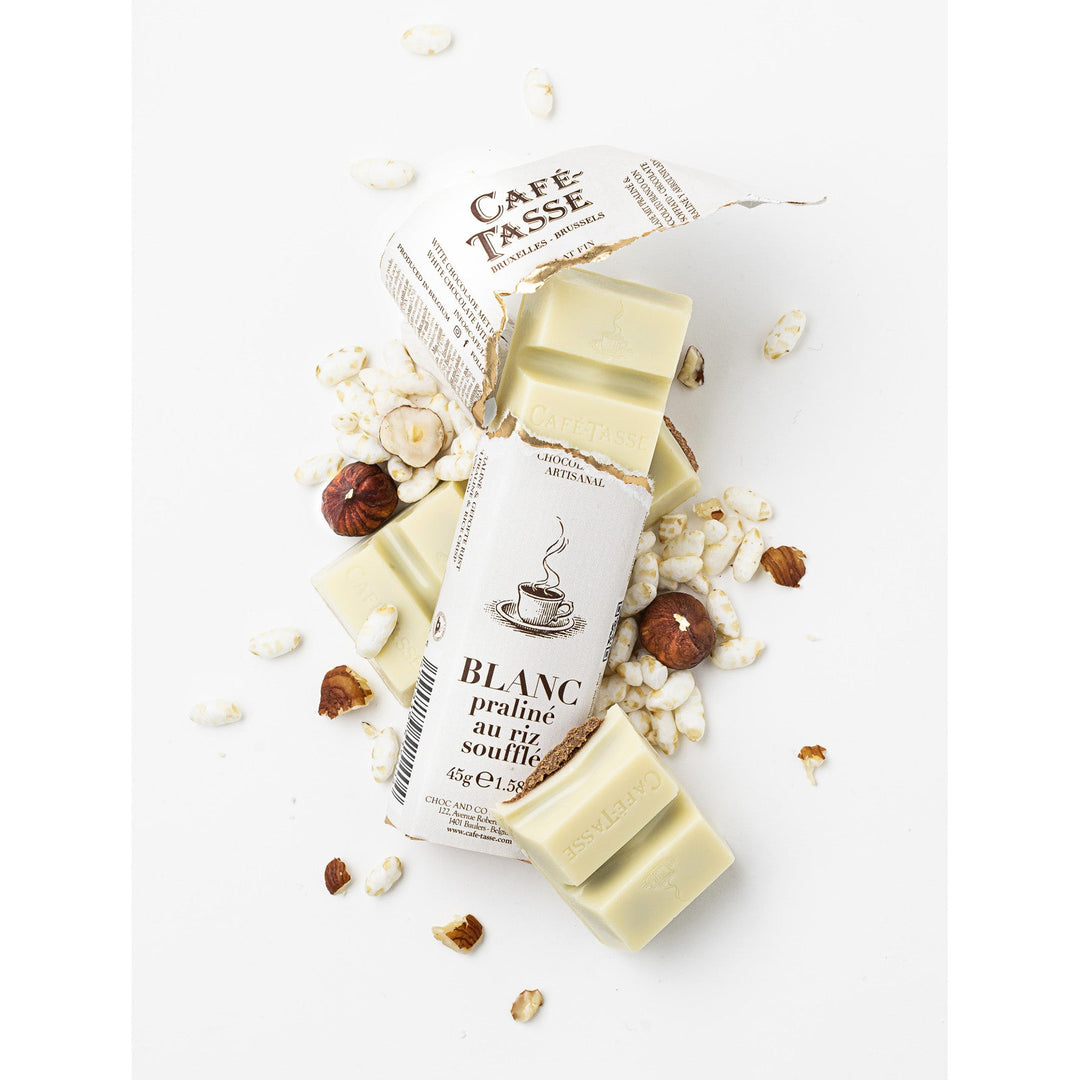 Praline Crisp White Chocolate Bar