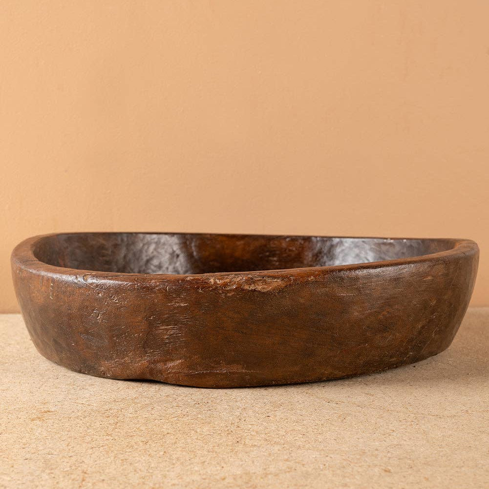 Vintage Wooden Parat Bowl - No.2