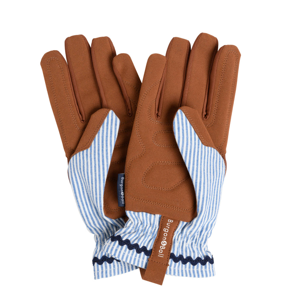 Blue Stripe Garden Gloves