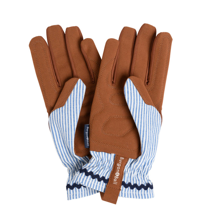 Blue Stripe Garden Gloves